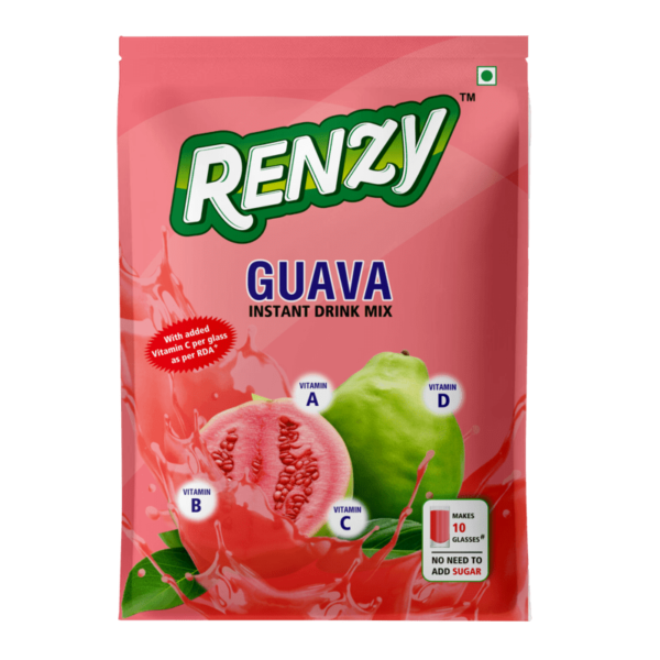 Renzy Instant Drink Mix - Guava (Front)