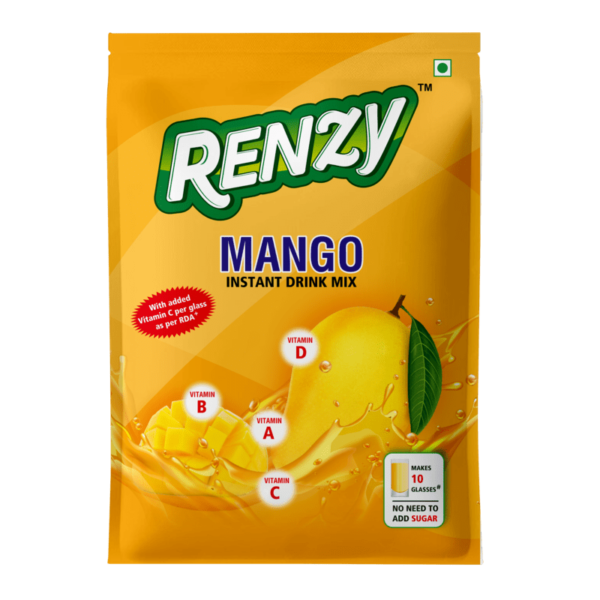 Renzy Instant Drink Mix - Mango (Front)